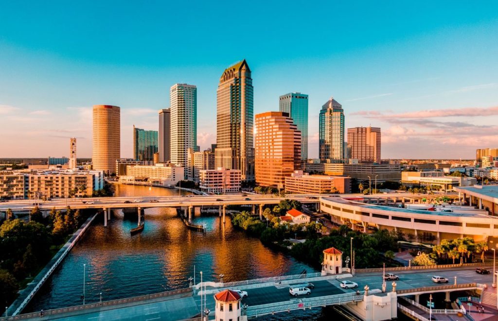 Tampa Bay Skyline. Keep reading for all you need to know about the best places to visit in Florida in April. 
