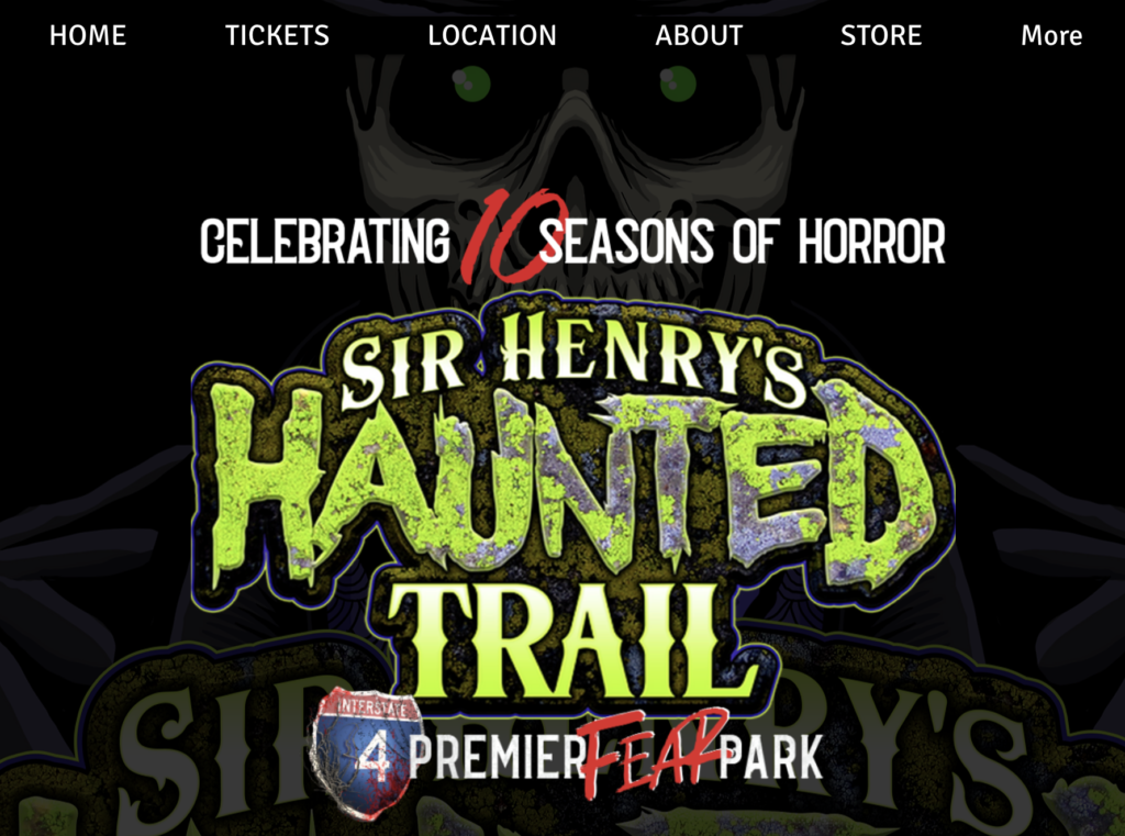 Sir Henry's Haunted Trail 10th Anniversary. Keep reading to get the best things to do in Florida for Halloween and Fall!