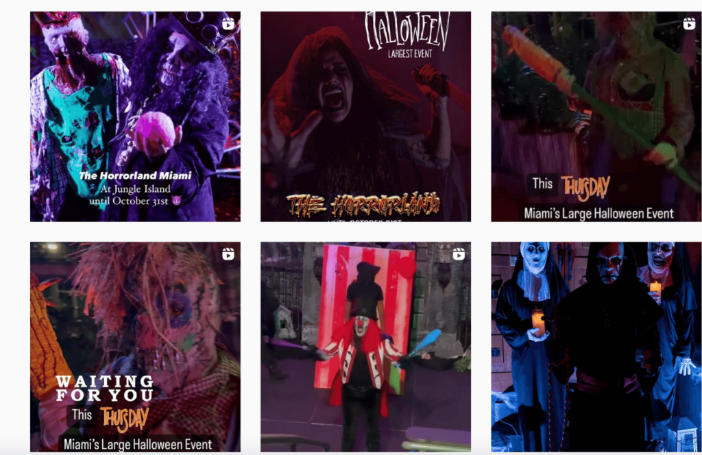 The Horrorland Miami Instagram Page. Keep reading to get the best things to do in Florida for Halloween and Fall!